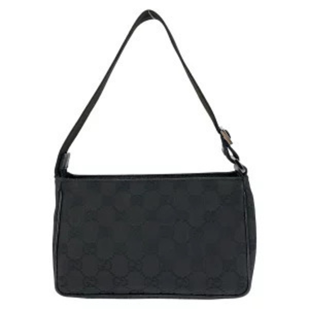 Gucci GG GG black shoulder Boat bag monogram Canvas Black